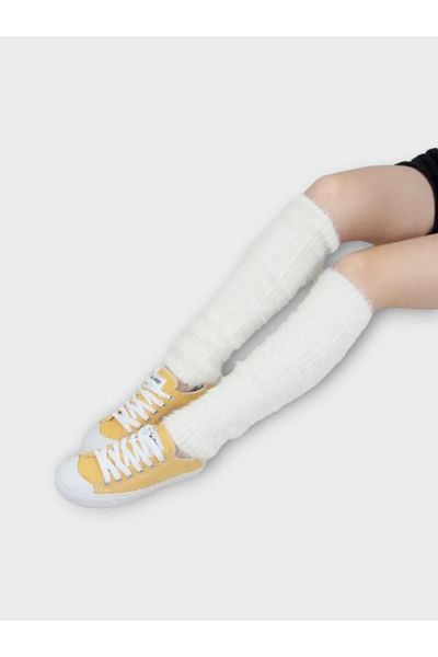CLQTH Soft Feather Thermal Effect Wool Inside Leggings Boot Socks