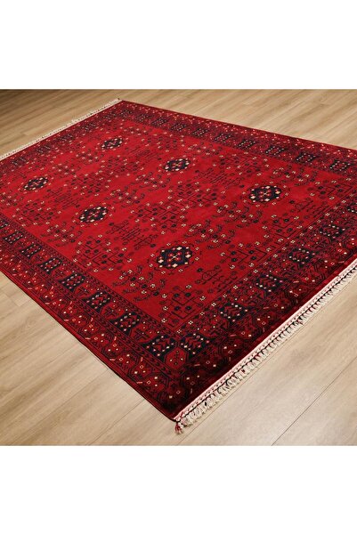 Eko Halı Nostalji Afgan Desenli Makine Dokuma Halı-nostaljı 959 Red