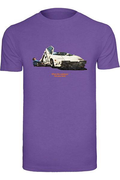 Mister Tee Herren Weekend Wolf Tee