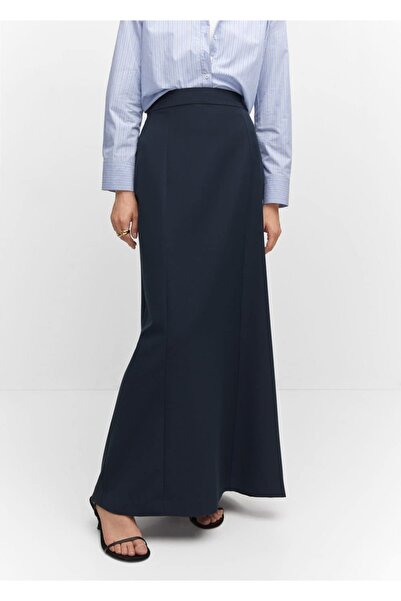 MANGO Woman Ρέουσα μακριά φούστα