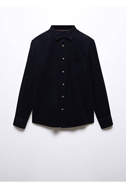 MANGO Man Regular kesim mikro fitilli gömlek