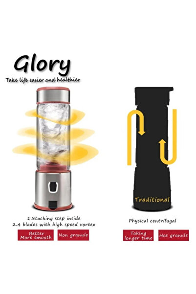 Genel Markalar 450 Ml Taşınabilir Metal Kişişel Blender Shake'n Smoothies Blender Keskin Bıçaklı