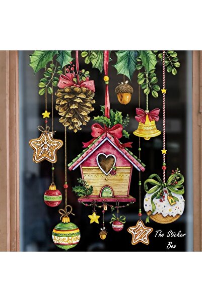 Think And Print Γυάλινο Ειδικό Διαφανές Χριστουγεννιάτικο Σπίτι Πουλιών και Φ...