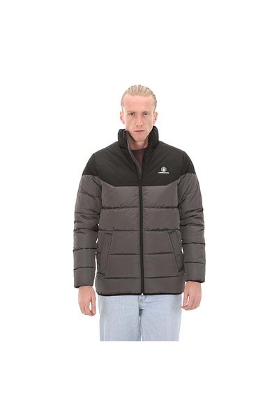 lumberjack M-ADALBERT COLORBLOCK ΠΑΛΤΟ - ΓΚΡΙ - M - ST06877-ΓΚΡΙ-M