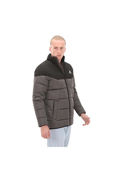 lumberjack M-ADALBERT COLORBLOCK COAT MONT - GRİ - M - ST06877-GRİ-M