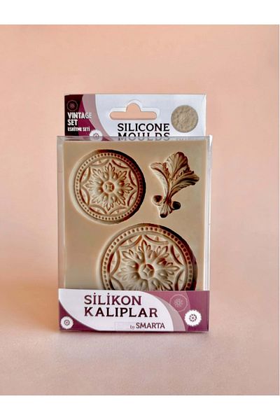 Smarta Silicone Mold Carved Pattern Antique - Silicone Molds Vintage