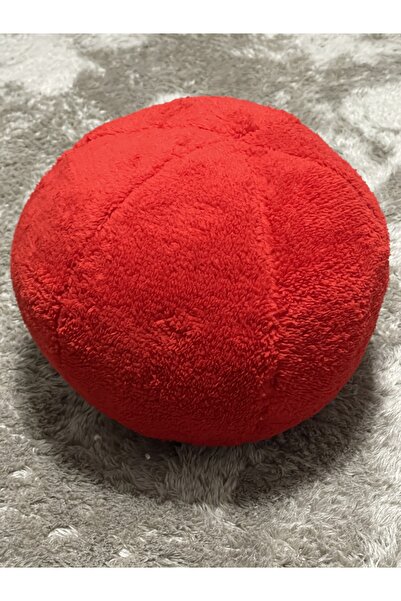 happyteks Plush red color welsoft ball pillow throw pillow Christmas decorative throw pillows