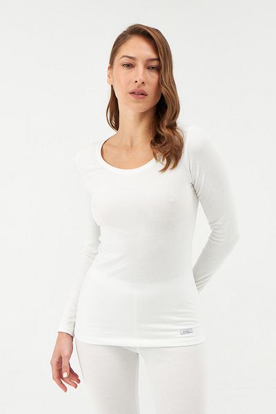 Dagi Ecru Women's Thermal Long Sleeve Top