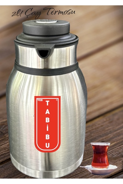 Tabibu Steel Tea Thermos 2lt Jug Type Top Press