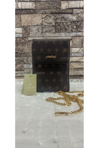 Armine 266 Coffee Printed Bag