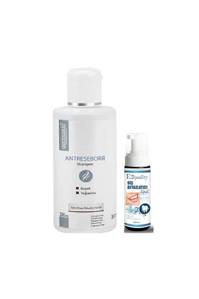 Dermoskin 200ml Antiseborrheic Shampoo - Whitening Foam Gift