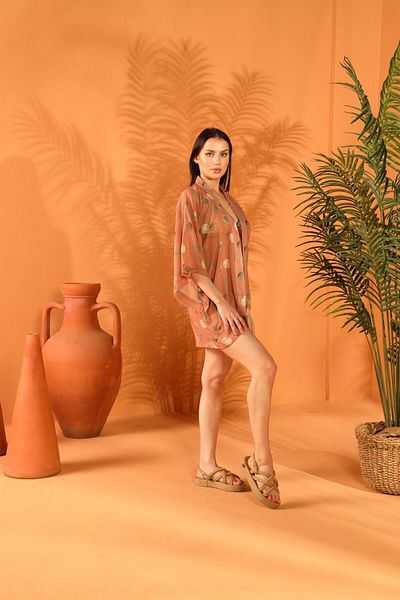 ELAF Sunset Short Kimono Pareo - Ma Lumière Collection