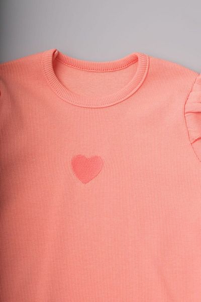 Sare Çocuk Giyim Girl's Salmon Bottom Top Set