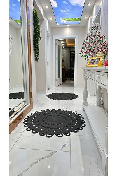 BHR Creative Jute Carpet Rug Mat Drop Model Special Design