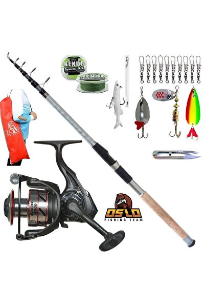 Oslo Shinari Avalon 4000 Remixon Carbo-x 240cm 60-120gr Turna Tele Spin Olta ...