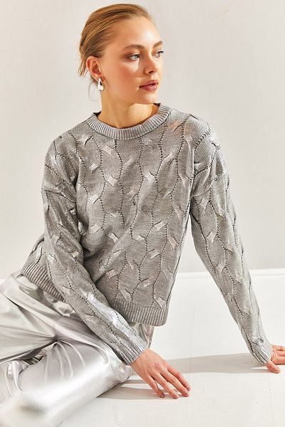 Bianco Lucci Gemusterter Strickpullover für Damen