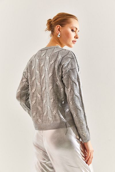 Bianco Lucci Gemusterter Strickpullover für Damen