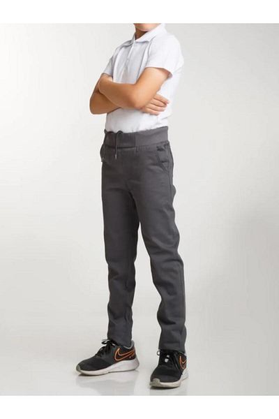 Canix Asaf Ribbed Waist Elastic Canvas School Pants