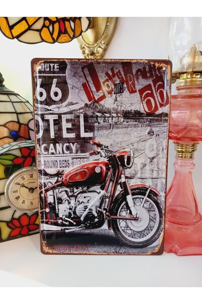 SUPERSTOK Vintage Retro Dekoratif Metal Plaka Duvar Dekorasyon Cafe Bar Ev De...