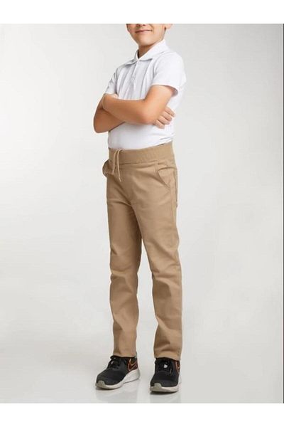 Canix Asaf Ribbed Waist Elastic Canvas School Pants