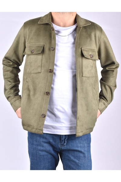 Brango BRG 89006-NUBUK CEKET GÖMLEK