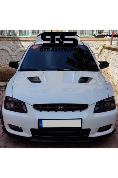 STS Oto Aksesuar Hyundai Yumurta Kasa Uyumlu Piano Black Kaput Üstü Havalandı...