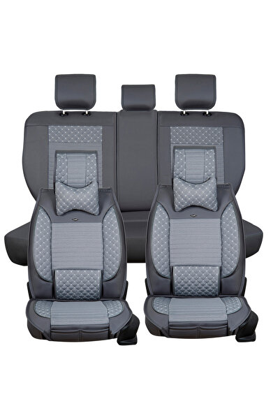 Stil مجموعة غطاء مقعد السيارة الأمامي والخلفي المتوافق مع Mitsubishi L200 2006-2014