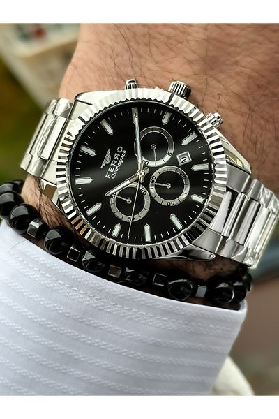 FERRO Brand Steel Cord VIP Men's Wristwatch Bracelet