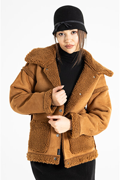 RUBYSTARS PELUŞ KUZU SÜET MONT 2286