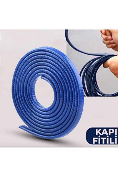 STS Oto Aksesuar Oto Araç Kapı Koruma Fitili 5metre Parlak Mavi Renk Çarpma Ç...