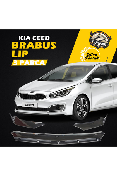 STS Oto Aksesuar Kia Ceed Sinyalli 2012-2017 Uyumlu Brabus Ön Lip 3 Parça Kan...