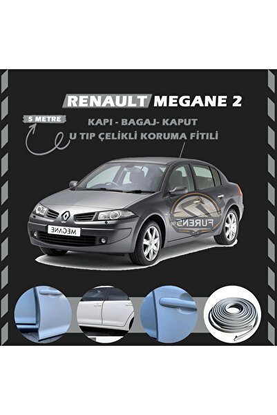 STS Oto Aksesuar Renault Megane 2 Oto Araç Kapı Koruma Fitili 5metre Parlak G...