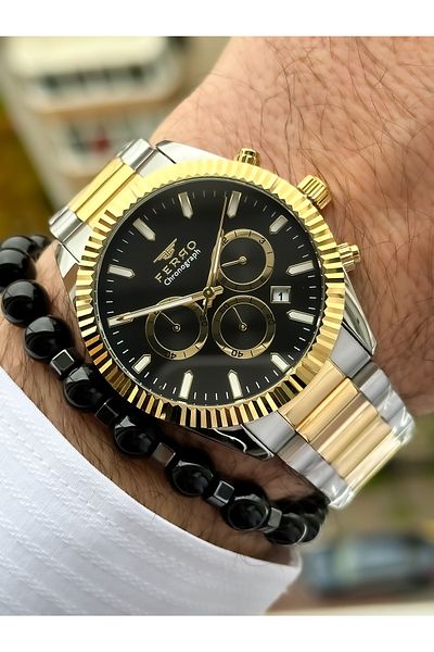 FERRO Steel Cord VIP Men's Wristwatch Bracelet