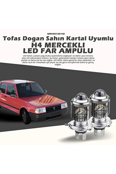 STS Oto Aksesuar Tofaş Dogan Şahin Kartal Uyumlu Mercek Led Xenon Çift Renk Şimşek Etkili