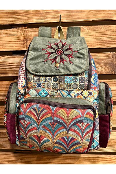Mona Etnik Etnik Otantik Nakışlı Sırt Çantası