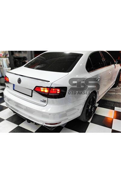 STS Oto Aksesuar Vw Jetta Mk6 Bagaj Üstü Spoiler Bagaj Çıtası Piano Black 201...