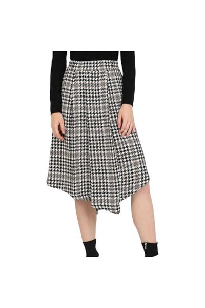 BOTTİ M.Botti Studios Women's Houndstooth Patterned Skirt