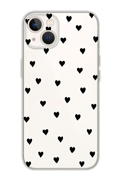 shoptocase Iphone 15 Uyumlu Kalpler Tasarımlı Premium Şeffaf Telefon Kılıfı