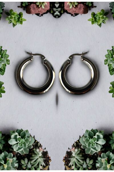 ElifceByÖzlem حلق من الفولاذ المقاوم للصدأ 316L بطول 2.5 سم