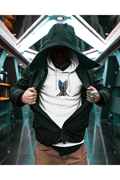 ARC Shoping Hanorac imprimat Anime Attack On Titans - Oversize Unisex Hooded ...