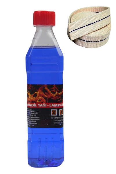 Kandil Yağı, Gaz Lambası Yağı 500 ml + 1 mt Fitil