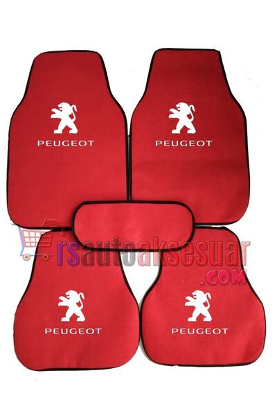 MR Peugeot 207 Halı Paspas Kırmızı Renk