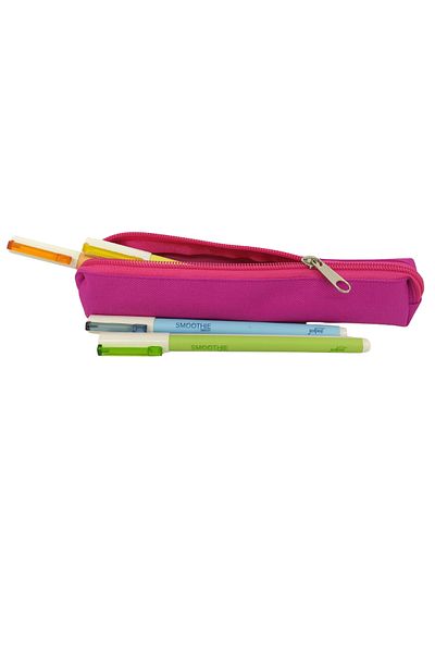 FİYPER Ροζ Mini Sausage Pencil Bag Θήκη μολυβιού Αδιάβροχη ανθεκτική υφασμάτινη θήκη για στυλό Imperteks