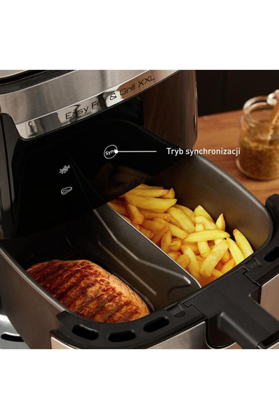 TEFAL Easy Fry & Grill & XXL 6.5 l Hava ile Kızartma ve Izgara 2'si 1 Arada Yağsız Fritöz Airfryer
