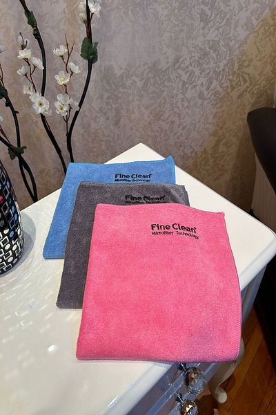 Fine Clean (3 Pieces) Professional Kitchen And Dust Cloth Microfiber 40*40