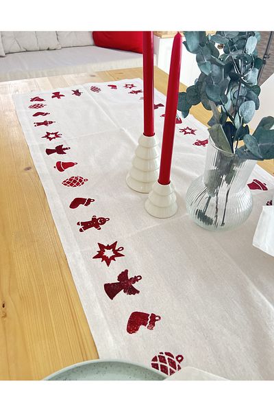 Allegorie.Co New Year's Special Tree Print Handmade Runner