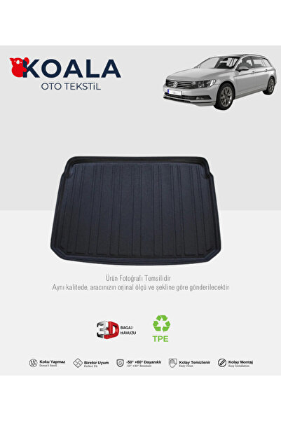KoalaOtoTekstil Volkswagen Passat B8 Variant/Combi Kızaklı Üst (2015 ve Sonra...