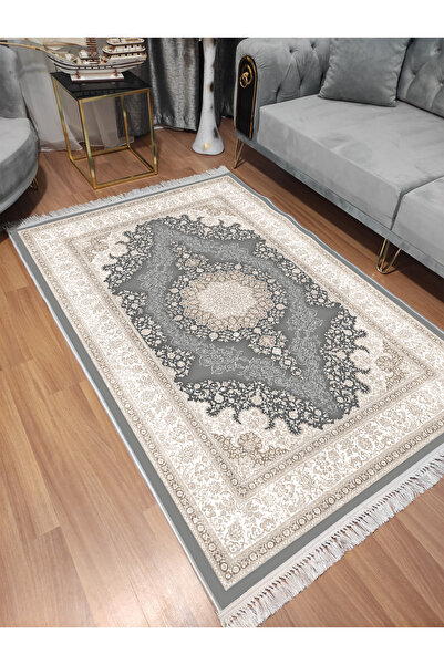 Modern home Klasik Desen Dijital Baskı Dot/Keçe Salon Halısı Makinada Yıkanab...