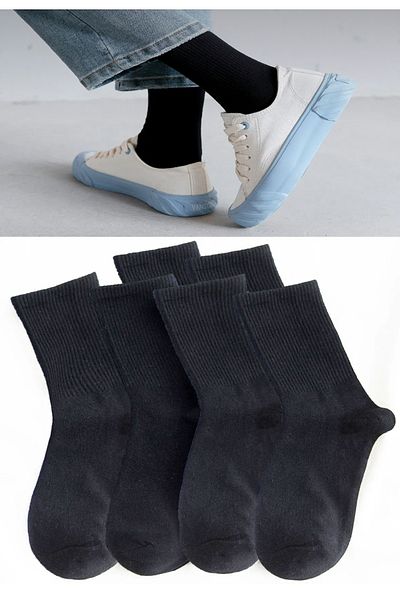 myDea Κάλτσες Unisex 6 τεμαχίων μαύρες
