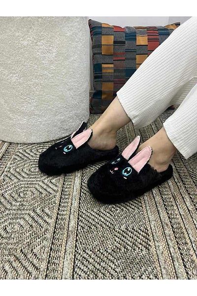 Behtah Kundura Fluffy Silent Sole Rabbit Figured Slippers Γυναικείες παντόφλες εσωτερικού χώρου Γούνινες παντόφλες Πακέτο προίκας